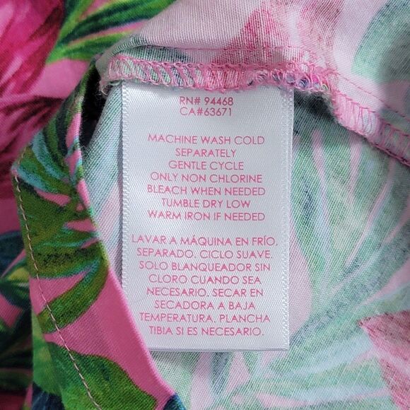 Stella Parker Collection Shorts Womens 8 Pink Floral Print Stretch Cotton - Picture 12 of 12